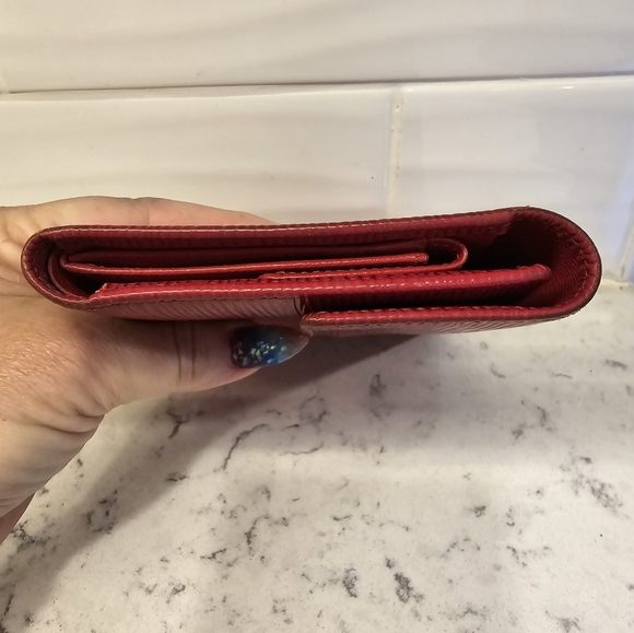 Louis Vuitton Red Epi leather Porte- Tressor Etui Papiers wallet - Picture 6 of 16